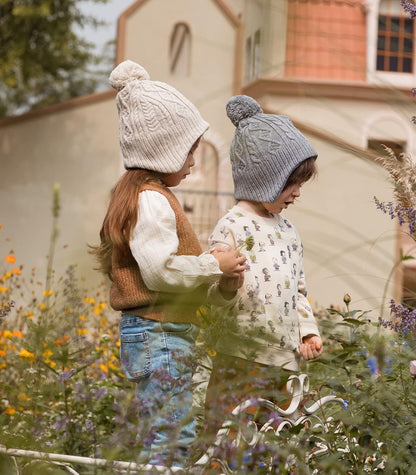 Boys Winter Hat Earflap Knitted Beanie for Kids Warm Fleece Lined Thicken Hat for Baby