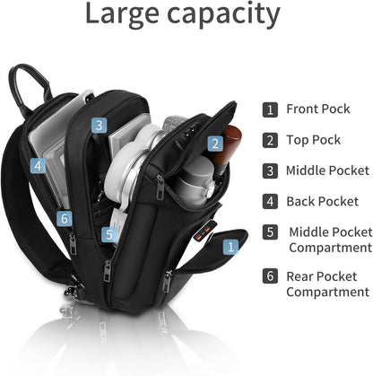 Umydeal Sling Backpack Sling Bag Crossbody Backpack Shoulder Casual Daypack Rucksack for Men (Gray)