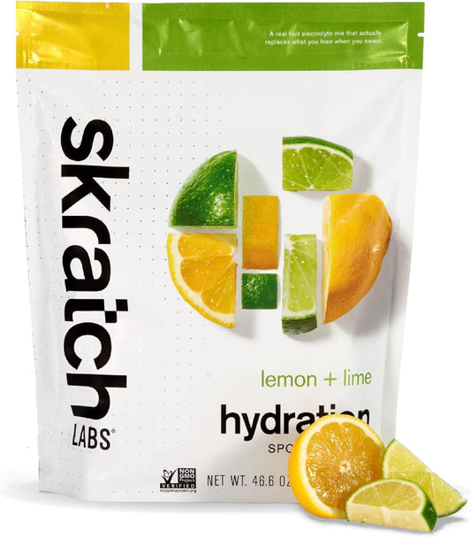 Hydration Sports Drink Mix – Real‑Fruit Electrolyte Powder for Fast Hydration & Endurance | Lemon & Lime | 60 Servings | Vegan, Non‑Gmo, Clean Ingredients