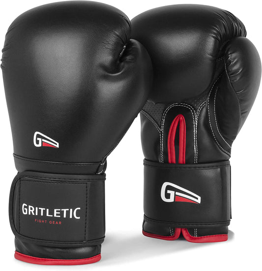 Boxing & MMA Training Gloves | Supreme Boxing Gloves for Men & Women. 8,10,12,14 & 16Oz Boxing Gloves (Red-Black)