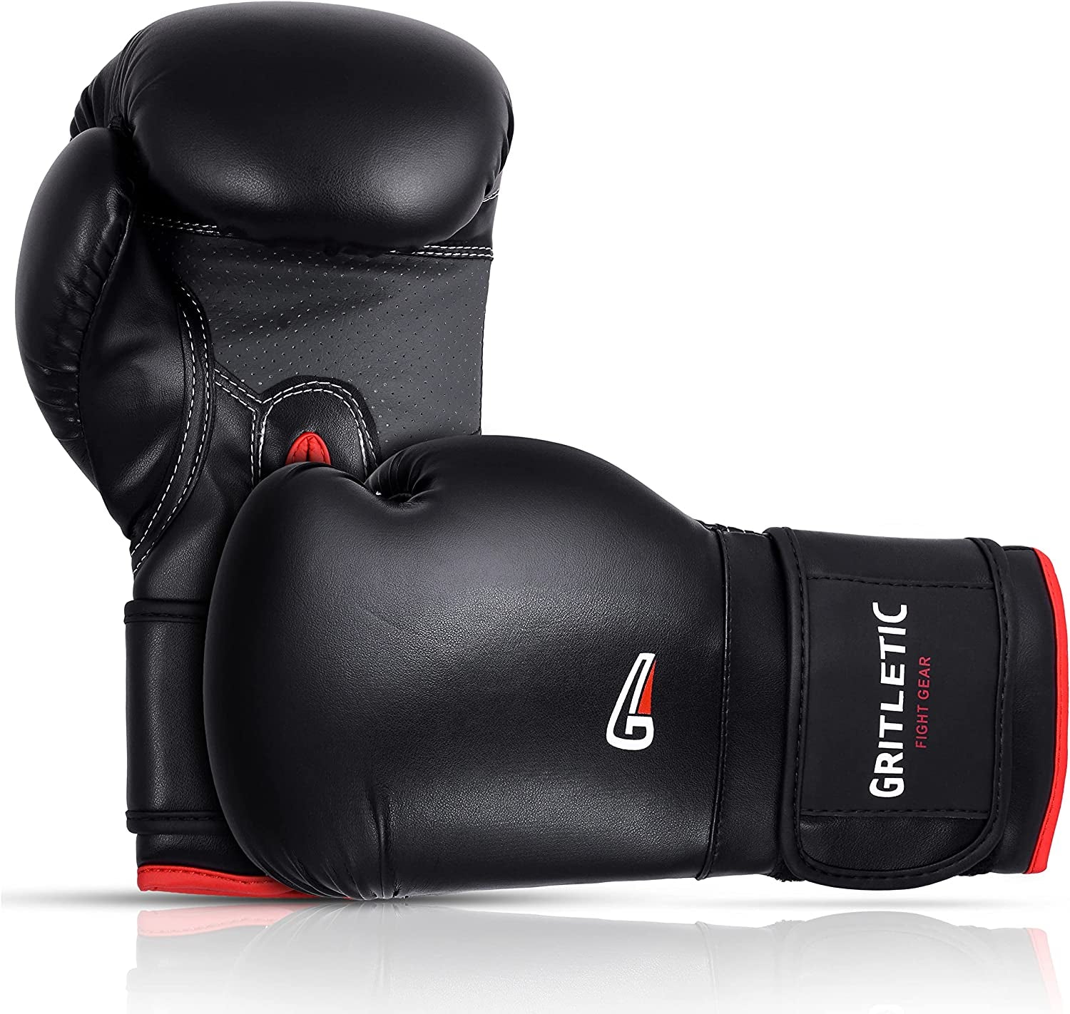 Boxing & MMA Training Gloves | Supreme Boxing Gloves for Men & Women. 8,10,12,14 & 16Oz Boxing Gloves (Red-Black)