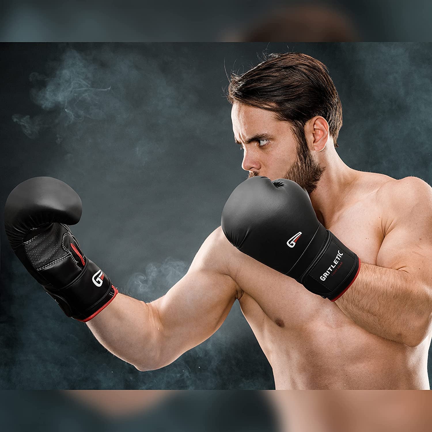 Boxing & MMA Training Gloves | Supreme Boxing Gloves for Men & Women. 8,10,12,14 & 16Oz Boxing Gloves (Red-Black)